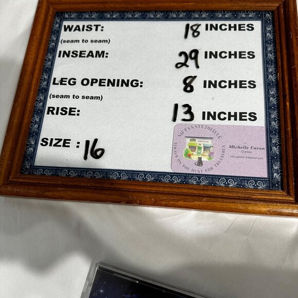 Style & Co Straight Leg size 16S dark wash 5 pocket zip front jeans - Picture 8 of 8